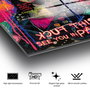 Wallity Cuadro Decorativo de Vidrio Templado Multicolor 70 x 100 cm